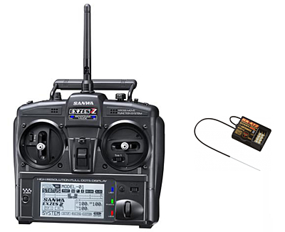 Sanwa Exzes-ZZ Stick Radio + RX-472 Receiver