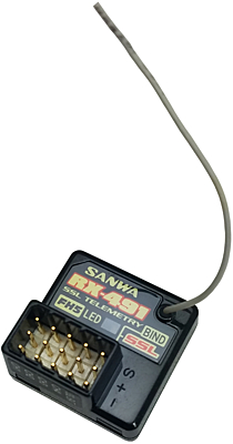 Sanwa M17 Radio + RX-491 Receiver & Preinstalled Battery