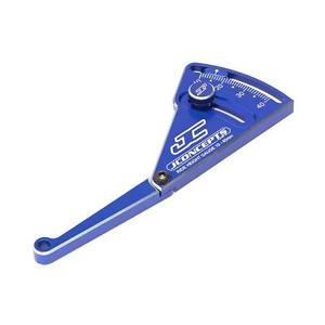 JConcepts Aluminum Ride Height Gauge w/Case (Blue·Adjustable 10-40mm)