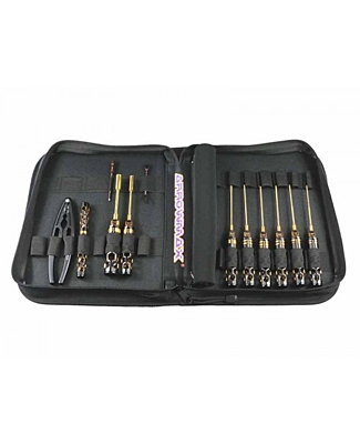 Arrowmax Toolset for 1/10 Offroad (12pcs) with Tools Bag Black Golden