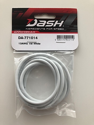 Dash Silicon Wire 13AWG White 1m
