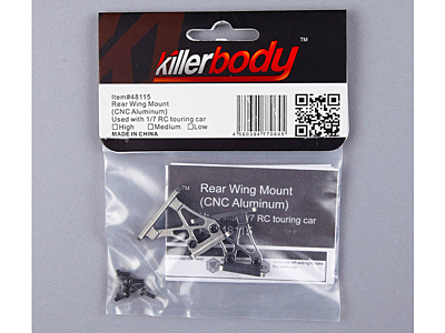 Killerbody Aluminum Medium Rear Wing Mount (Gray) 