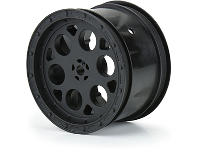 Pro-Line Showtime Rear 2.2" 1/10 12mm Sprint Car Black Wheels (2pcs)