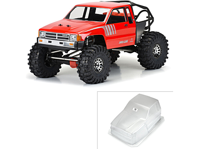Pro-Line SCX6 1/6 1985 Toyota Hilux SR5 Cab-Only Clear Body