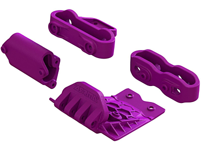 Arrma Lower Skid and Bumper Mount Set (Purple)