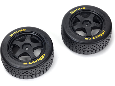 Arrma dBoots Hoons Belted 5-Spoke Glued Tire Set 35/085 2.4 (Black, 2pcs)