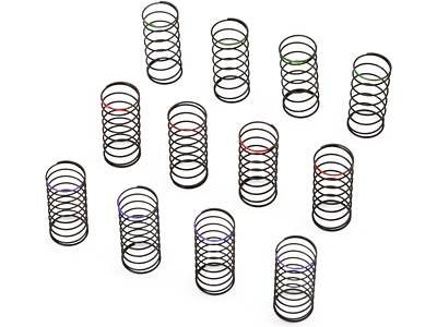 Axial SCX24 Spring Set 6mm (Purple, Red, Green)