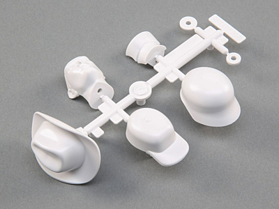 Axial Drivers Head and Hat Set (White)