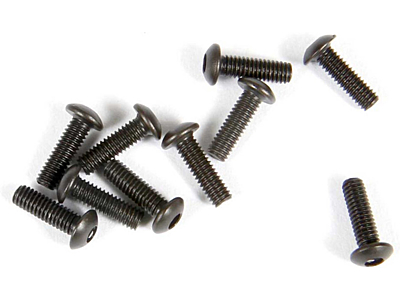 Axial Hex Socket Button Head Screw M2.6x8mm (Black, 10pcs)