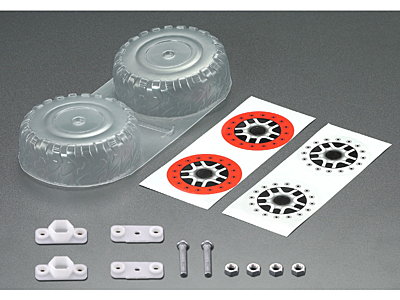 Killerbody SCT 1/10 Spare Tire Set (Clear)