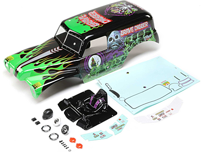 Losi LMT Painted Body Set Grave Digger