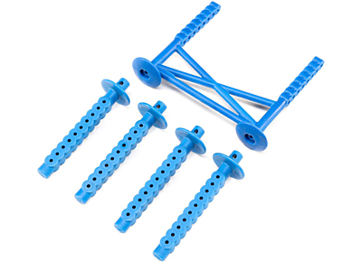 Losi LMT Rear Body Support and Body Posts (Blue)