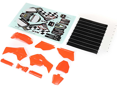 Losi Promoto-MX Plastics with Wraps (Orange)