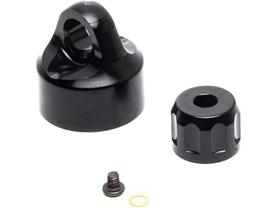 Losi Promoto-MX Aluminum Shock Cap Set (Black)