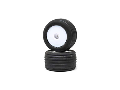 Losi Mounted Front Directional Tires (White, 2pcs)