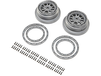 Losi SBR 2.0 Beadlock Wheel and Ring Set (2pcs)