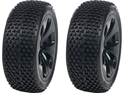 Medial Pro Racing Tires Mounted on Black Rims Velox M3 Soft (2pcs)