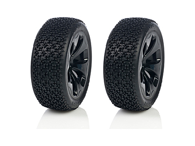 Medial Pro Racing Tires Mounted on Black Rims Ninja M3 Soft (2pcs)