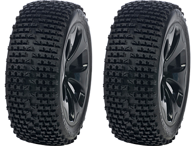 Medial Pro Racing Tires Mounted on Black Rims Viper M3 Soft (2pcs)
