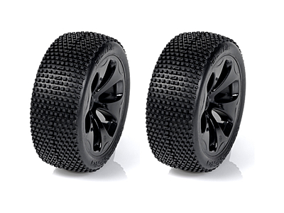 Medial Pro Racing Tires Mounted on Black Rims Blade M4 Super Soft (2pcs)