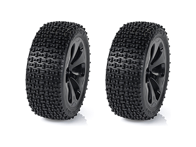 Medial Pro Racing Tires Mounted on Black Rims Matrix M4 Super Soft (2pcs)