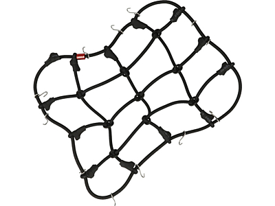 Robitronic Luggage Net With Hooks 150x120mm (Black)