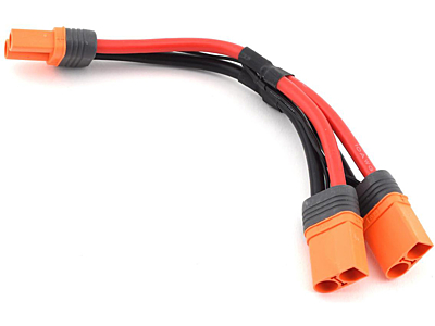 Spektrum Adapter IC5 Male - Parallel Y-Harness 10AWG (150mm)