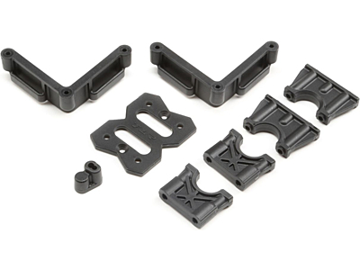 TLR Center Diff Mount & Battery Mount