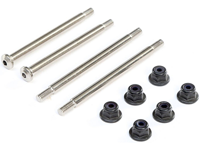 TLR Outer Hinge Pins 3.5mm Electro Nickel (2pcs)