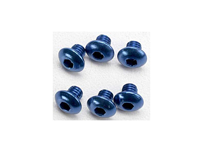 Traxxas Button Head Screws M4x4mm (Blue, 6pcs)