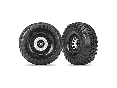 Traxxas 2.2" Canyon Trail Tires & Method 105 Wheels (Black Chrome, 2pcs)