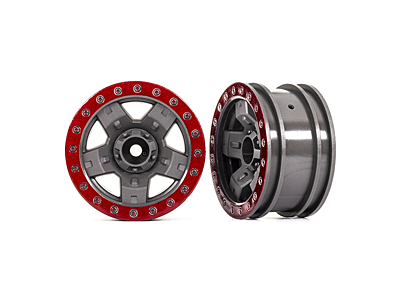 Traxxas TRX-4 Sport Wheels 2.2" (2pcs, Gray-Red)