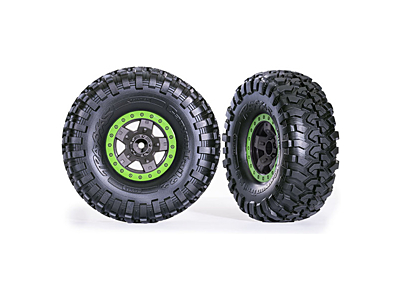 Traxxas TRX-4 Sport Wheels 2.2" with Canyon Trail Tires (2pcs, Gray-Green)