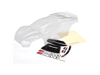 Traxxas E-Revo Body with Decal Sheet (Clear)