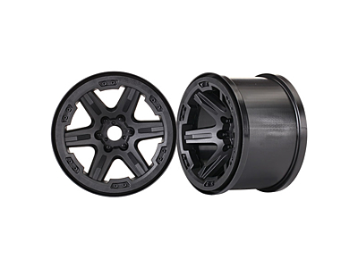 Traxxas Wheels 3.8" 17mm Splined (Black, 2pcs)