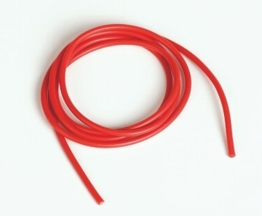 Graupner Silicon Wire Ø1.6mm, 1m, Red, 15AWG