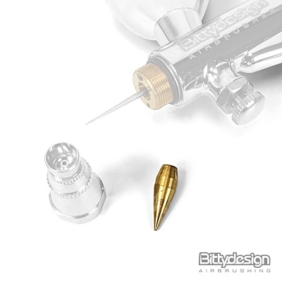 Bittydesign Cone Nozzle Thread-free for Revolver Trigger Airbrush (0.3mm)