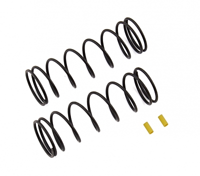 Associated Front Springs V2, Yellow, 5.7 lb/in, L70, 8.5T, 1.6D (2pcs)