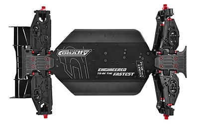 Corally Asuga XLR 6S Roller Chassis (Red)