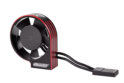 Corally Ultra High Speed Cooling Fan XF-30 w/BEC Connector (Black/Red, 30mm)