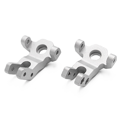 Hobbytech CRX L&R Front Steering Knuckle in Aluminium (Silver)