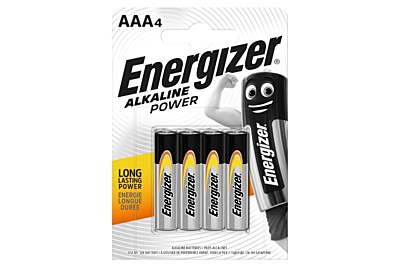 Energizer Alkaline AAA Power Pack 1.5V (4pcs)