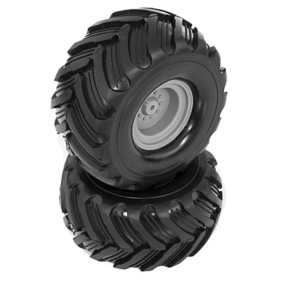 Funtek Glued Rear Tyres with Rims