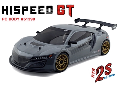 HSP GT PRO 1/10 2.4 GHz Brushless On-road RTR (Grey)
