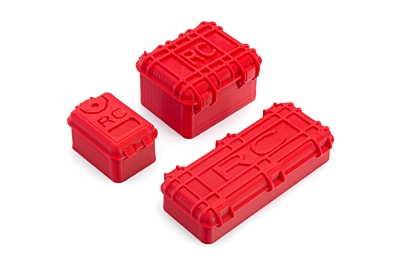 Kavan 1/24 Mini Tool Case of Scale Accessories for RC Crawler (Red)