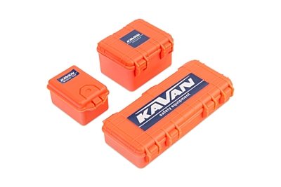 Kavan Set Kunststoffboxen für RC-Crawler 1/10 (Orange)