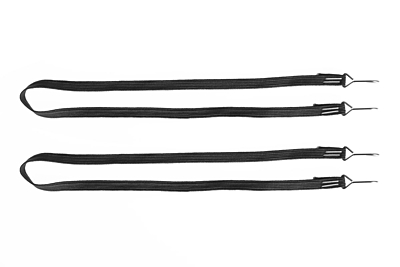 Kavan 1/10 RC Crawler Tow Rope with Hook (Black, 2pcs)