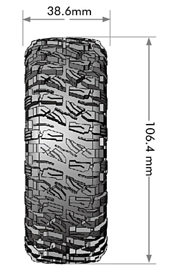 Louise CR-Mallet Class 1 1.9 Crawler Tires with Insert (2pcs)