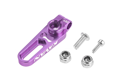 MIBO Aluminum Adjustable 12-22mm Servo Horn 25T (Purple)