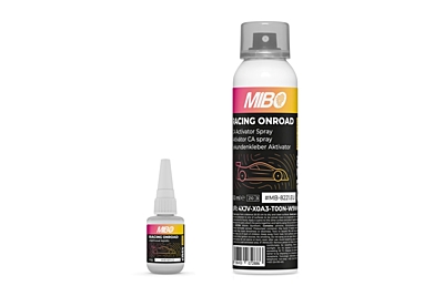 MIBO Racing Onroad CA Tire Glue (20g) + Activator Spray (150ml) - Czech Manual